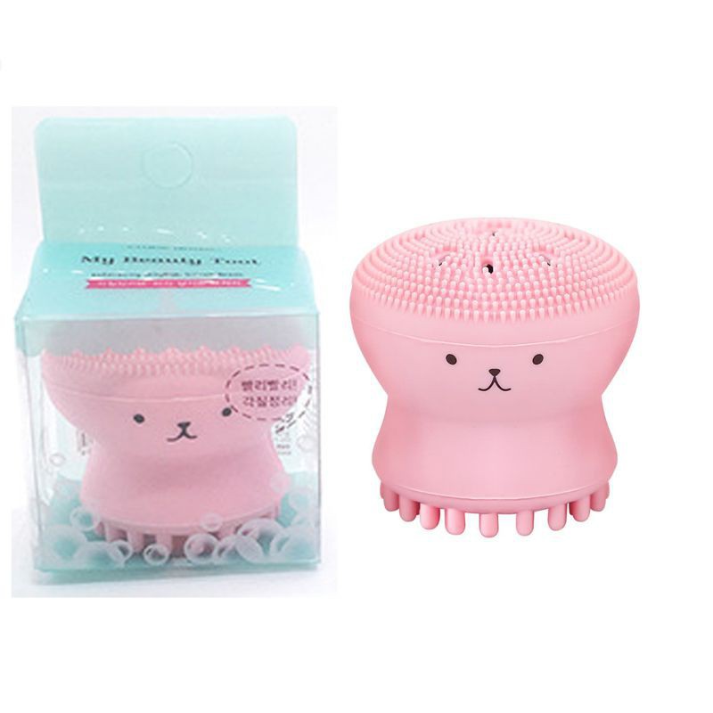 Cọ rửa mặt làm sạch sâu bằng silicon hình bạch tuộc dễ thương | BigBuy360 - bigbuy360.vn