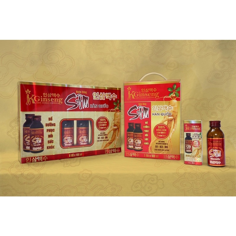 Nước Hồng Sâm Hàn Quốc KGinseng hộp quà ( 6chai x 100ml )