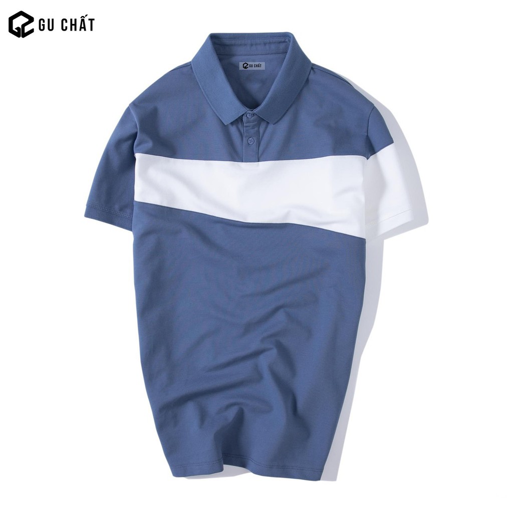 Áo Polo Nam Phối Cổ Bẻ GU CHẤT Vải Cá Sấu Cotton Xuất Xịn, Chuẩn Form Trẻ Trung, Thanh Lịch GUPL02