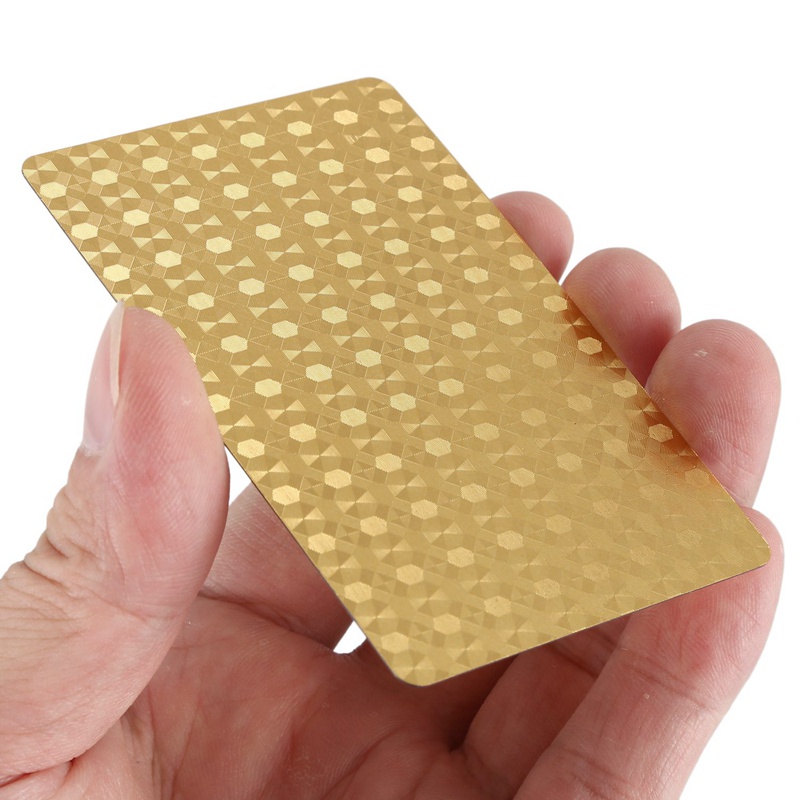 1Pc 24K Gold Playing Cards Plastic Poker with Gear Cover for 1/8 HPI Racing Savage