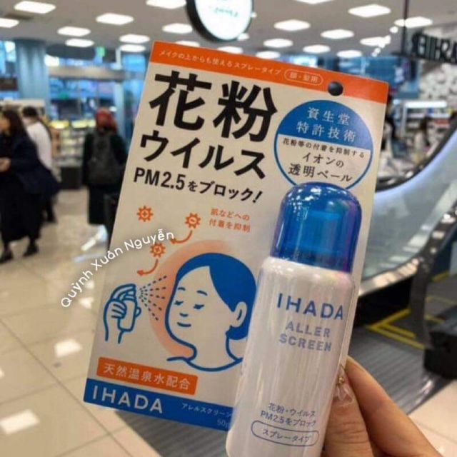 Xịt chống phấn hoa Ihada Aller Screen