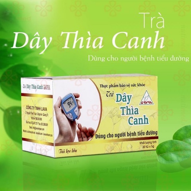 Trà dây thìa canh Lava - dùng cho người bệnh tiểu đường