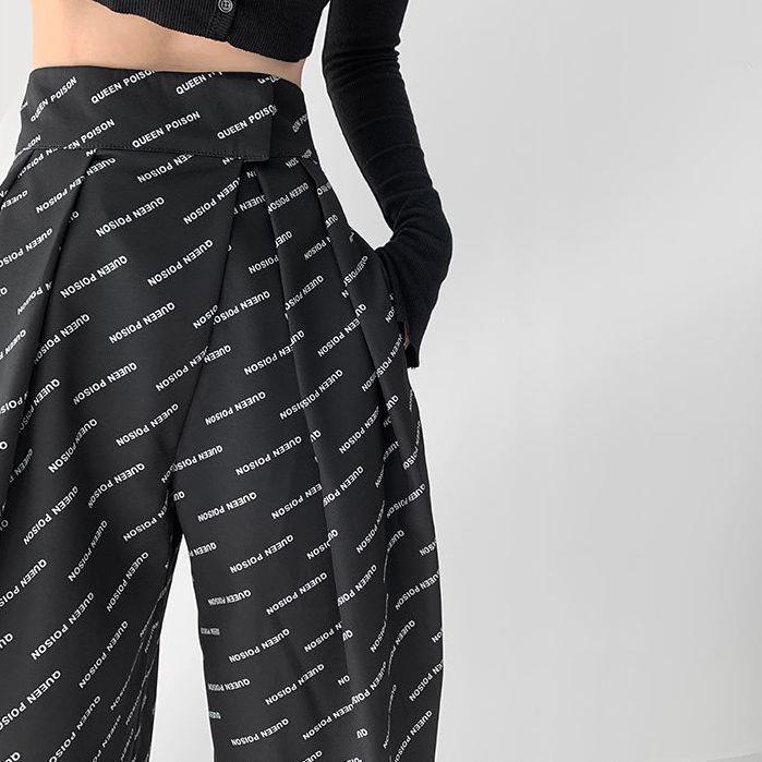 Quần dài ống rộng lưng cao thời trang sành điệu cho nữ