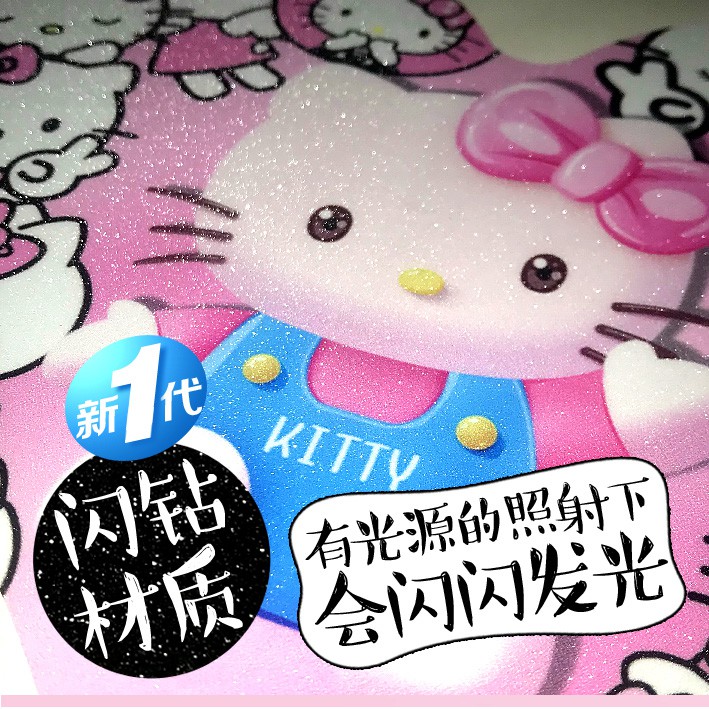 Decal Dán Trang Trí Xe Hơi / Mô Tô Hình Hello Kitty Xinh Xắn