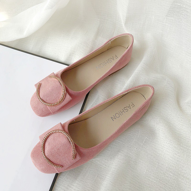 Giày Búp Bê Mũi Vuông Phong Cách Hàn Quốc 2021 Cho Nữ | BigBuy360 - bigbuy360.vn