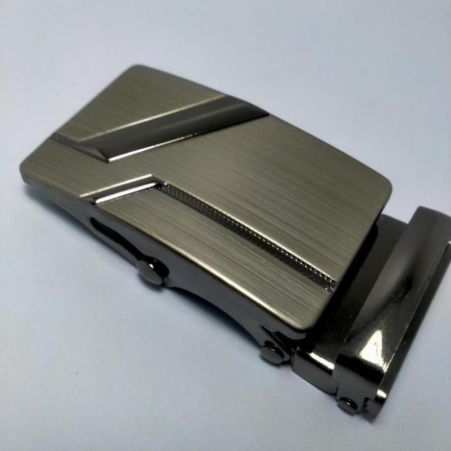 Mặt Khóa Thắt Lưng Nam - Mặt Lăn Bằng Hợp Kim Chống Gỉ Màu Xám Đen Cho Thắt Lưng < 3.7mm