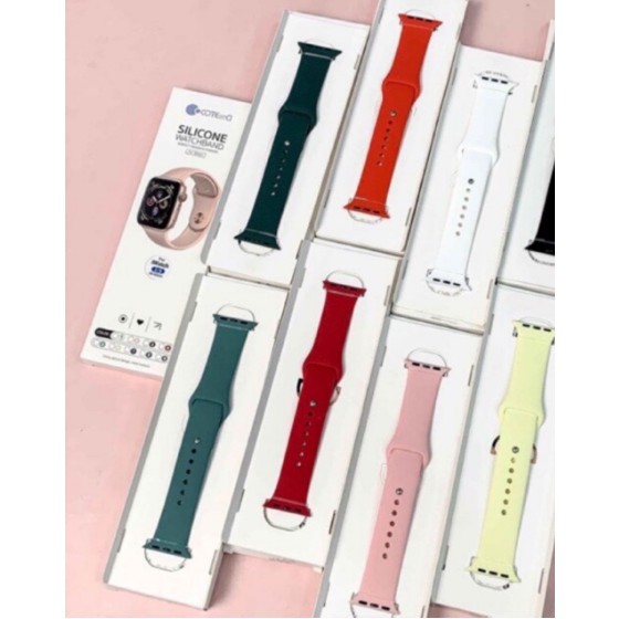 Dây đeo Apple Watch series 1/2/3/4/5 silicone chính hãng COTEetCI Tặng PPF dán mặt apple watch