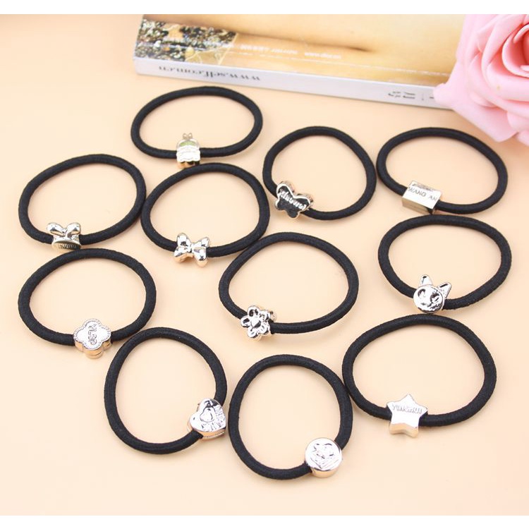 Bộ 10 Dây Cột Tóc Phong Cách Hàn Quốc Dễ Thương Cho Nữ