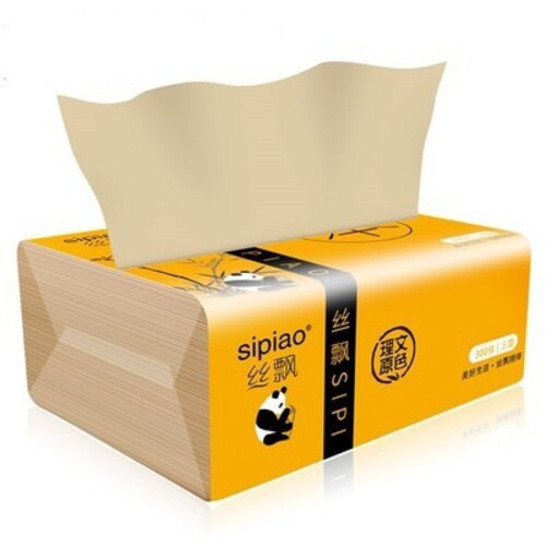 Khăn giấy khô gấu trúc không chất tẩy trắng siêu dầy hàng nội địa trung SIPIAO siêu dày siêu thấm 1 gói 300 tờ tiện dụng