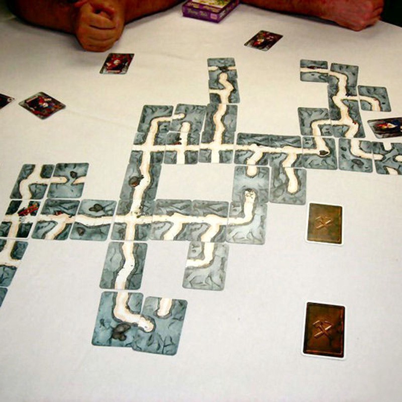 Saboteur &quot;Board Game 1+2 Version Bộ thẻ đồ chơi đào vàng Saboteur (cơ bản + mở rộng) vui nhộn tiện dụng