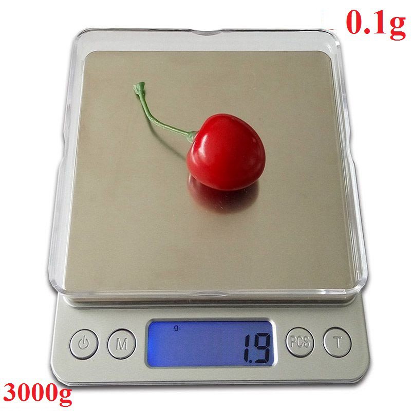 Cân Điện Tử Mini Có Thể Sạc Được Loại 3KG/0.1G, Loại 1KG/0.1G ,Loại 500G/0.01G