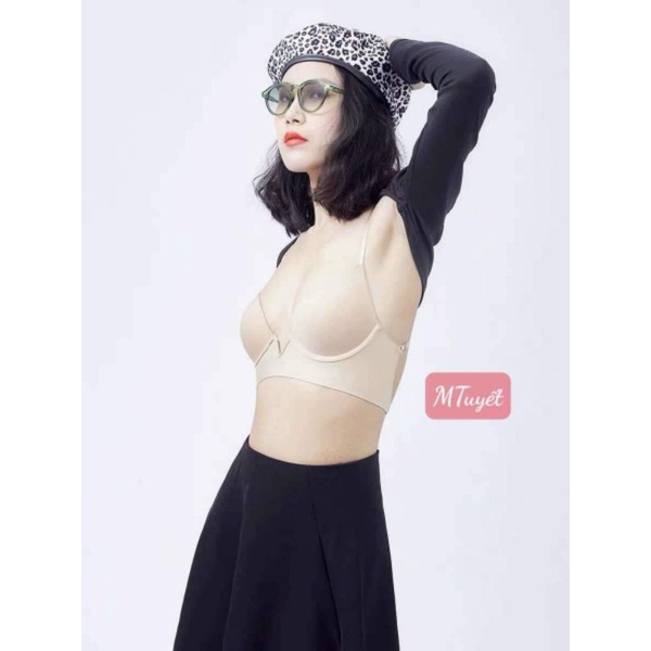 Áo bra hở lưng V ngực hàng QC