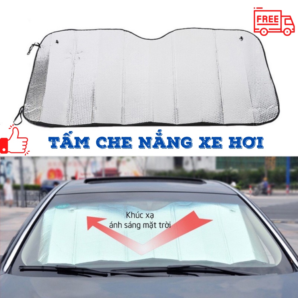 Tấm che chắn nắng kính lái ô tô , xe hơi thiết kế che chắn toàn bộ mặt kính ATILA SHOP