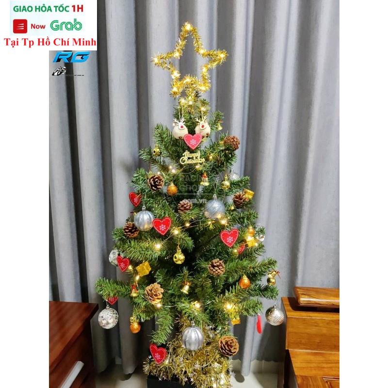 Cây Thông Noel Trang Trí Giáng Sinh 1m2, 90cm Tặng 1 Ngôi Sao Và 2 Dây Kim Tuyến Hàng Cao Cấp Sản Xuất Tại Việt Nam