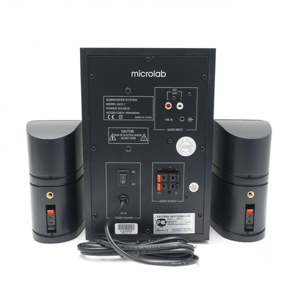Loa Microlab X2 46W 2.1 - Bảo hành chính hãng 12 tháng HÀNG CÓ SẴN