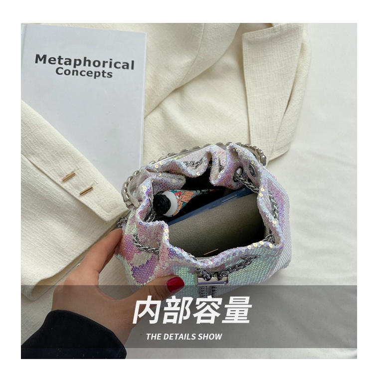 Túi Đeo Chéo Đính Kim Tuyến Lấp Lánh Thời Trang Cho Nữ