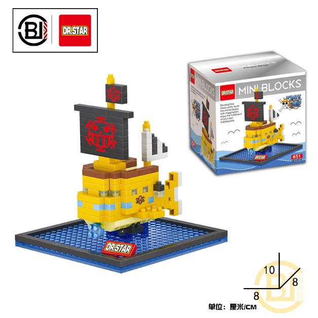 Đồ Chơi Lắp Ráp Thuyền Hải Tặc OnePiece, Bao Gồm 250 - 380 Mảnh Ghép, Full Box Cao Cấp