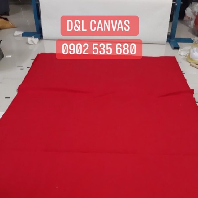 Vải bố canvas màu đỏ khổ 1m6