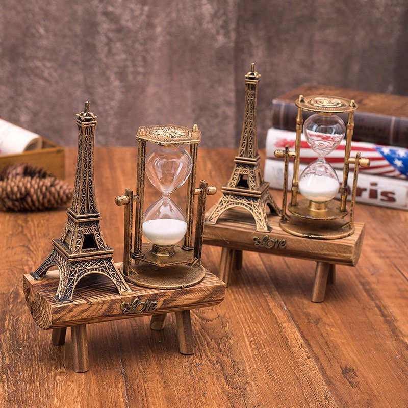 Đồng hồ cát trang trí cực đẹp - Quà tặng tháp Eiffel độc áo ý nghĩa