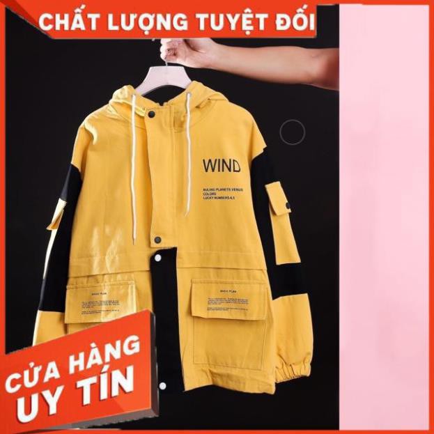 [Ảnh Thật + Video] Áo Khoác Kaki Wind Form Unisex Nam Nữ Mặc Đẹp-Chất Đẹp Như Ảnh