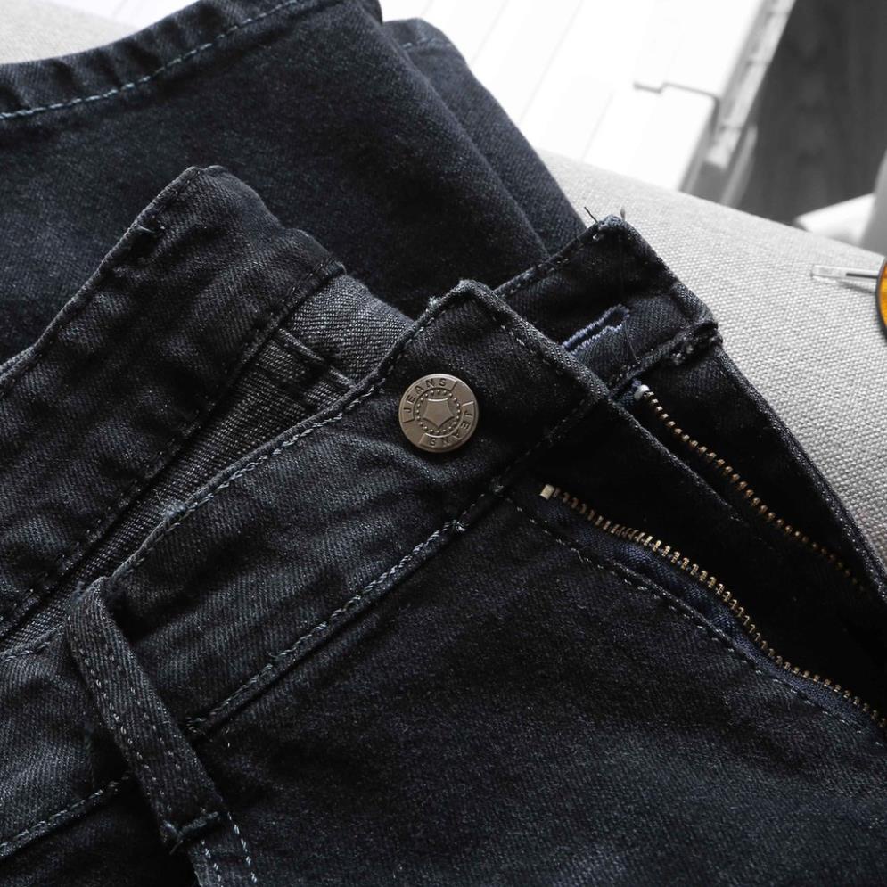 HCM️⚡ Quần Jean Dài, Quần Jean Nam Thêu Logo Màu Xám Dành Cho Nam Và Nữ Mina_fashion