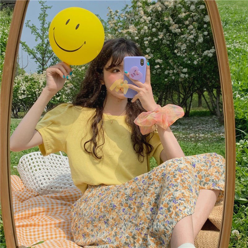 Set Áo Tay Phồng Và Quần Ống Rộng Thời Trang Dành Cho Nữ