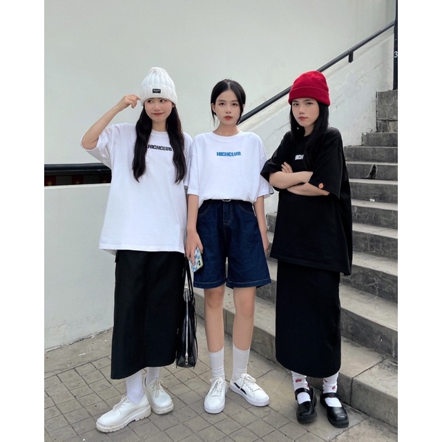 Áo Thun BASIC Tay Lỡ Unisex Nam/Nữ Nhiều Màu Cổ Tròn HIGHCLUB Brand Chính Hãng