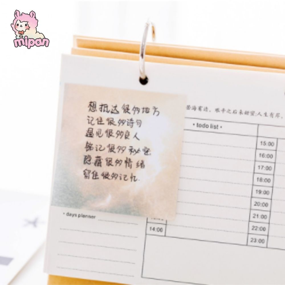 Giấy note cute, giấy ghi chú dễ thương sticky note, note hành tinh hình vuông - Mipan