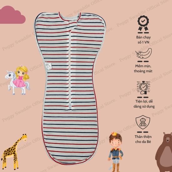 [KÈM QUÀ] Nhộng Chũn Chính Hãng CoCoon Cho Bé Giúp Bé Ngủ Ngon, Sâu Giấc Peggy