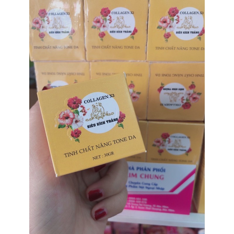 Kem kích trắng x3 collagen vàng