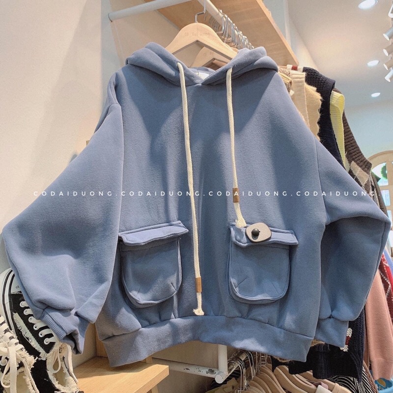 áo nỉ hoodie 2 túi nắp | BigBuy360 - bigbuy360.vn