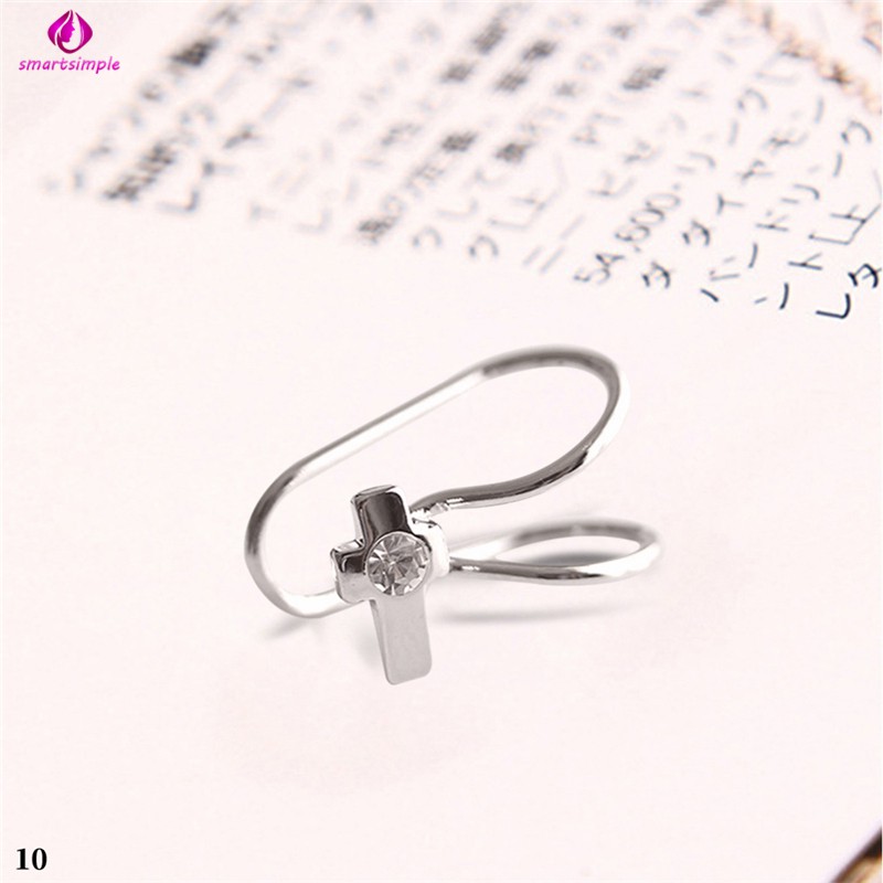 Khuyên Kẹp Vành Tai Đính Đá Và Ngọc Trai Giả Thời Trang Cho Nữ