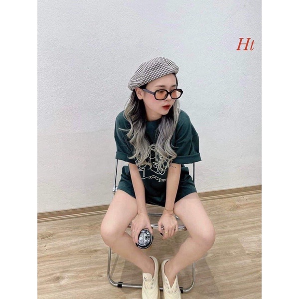 Áo phông vẽ mặt người khung vuông H2A688