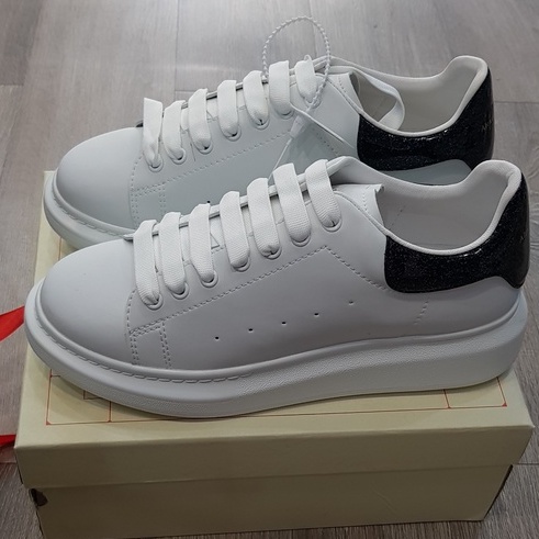 Giày Mcqueen Trắng Gót Nhung Hàng Cao Cấp Giá Xưởng Form Dành Cho Cả Nam Nữ