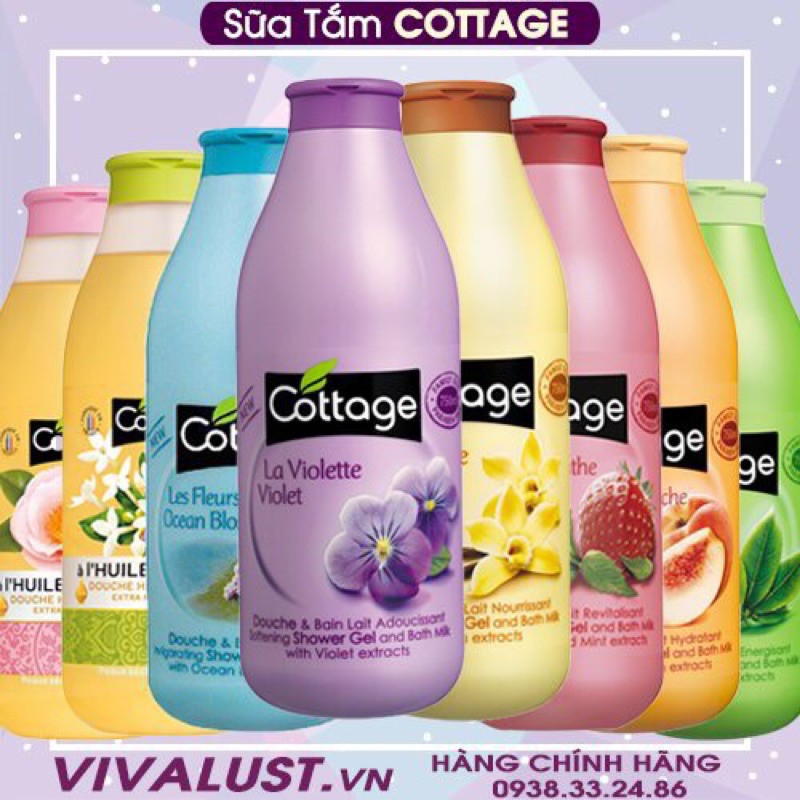 [Chính Hãng] Sữa tắm COTTAGE Pháp 750ml