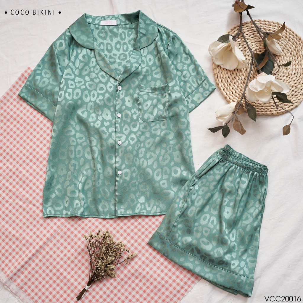 𝑪𝑶𝑪𝑶 𝑩𝑰𝑲𝑰𝑵𝑰 Bộ Đồ Ngủ - Đồ Mặc Nhà Lụa Gấm ( VCC20016 ) | BigBuy360 - bigbuy360.vn