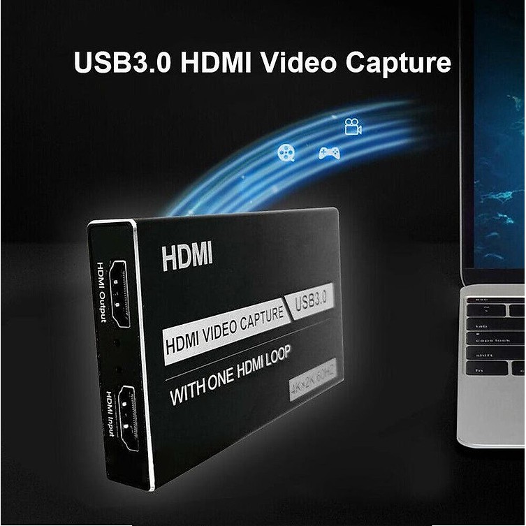 ROGTZ Bộ HDMI Video Capture USB 3.0 Hỗ Trợ 4K Game Video Record Live Streaming Recorder - Hàng Chính Hãng