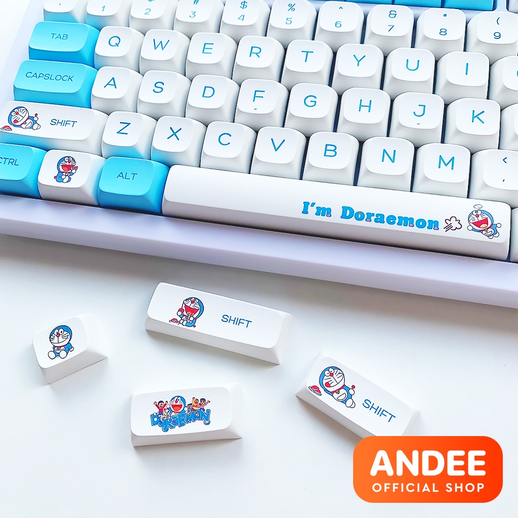 Keycap nút bàn phím XDA Pikachu - Mèo Chi - Doraemon - Cat Bitch nhiều màu dễ thương cho bàn phím cơ