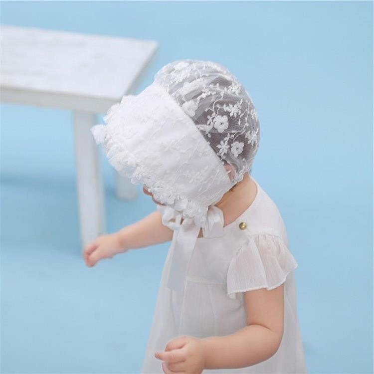 Mũ bonnet ren tiểu thư cho bé MB002