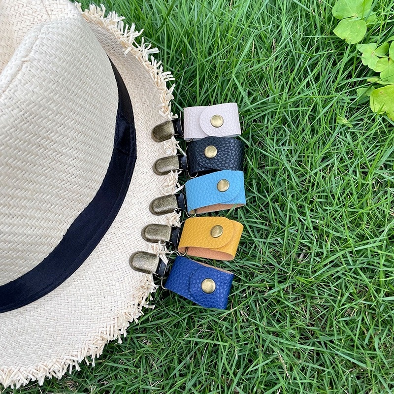 Kẹp Mũ/Túi Xách/Mũ Da PU Co Giãn Kích Thước Nhỏ Gọn Đa Năng Phong Cách Cổ Điển Cho Hoạt Động Ngoài Trời