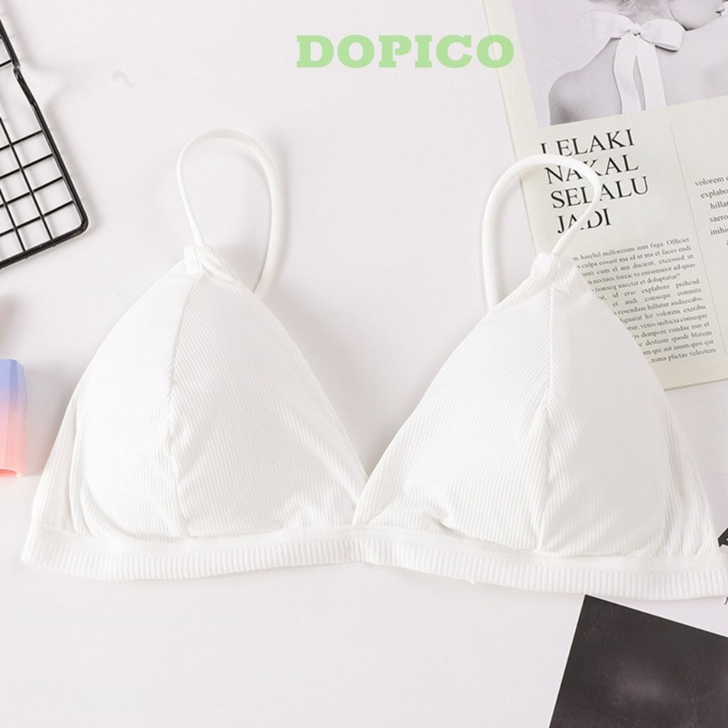 Áo bra nữ 2 dây học sinh đẹp , áo ngực không gọng mút mỏng mặc thoải mái DOPICO B812