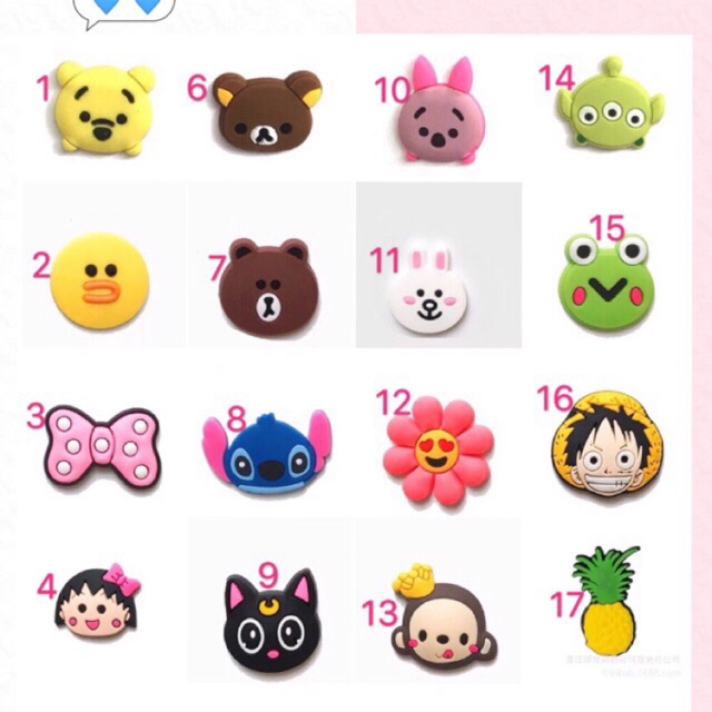 Sticker/jibbitz gắn dép sục (có bán sục cross người lớn và trẻ em)