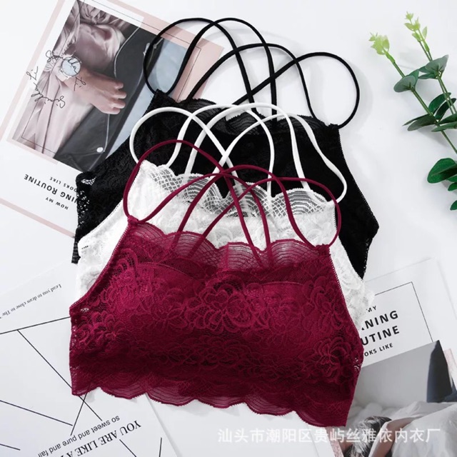 Bra yếm ren đan dây sau