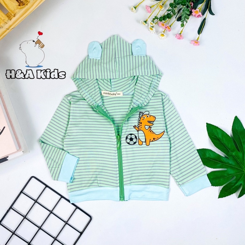 Áo khoác cho bé 17-29kg ,sọc dệt Visco hàng Baby siêu mịn , siêu mát .