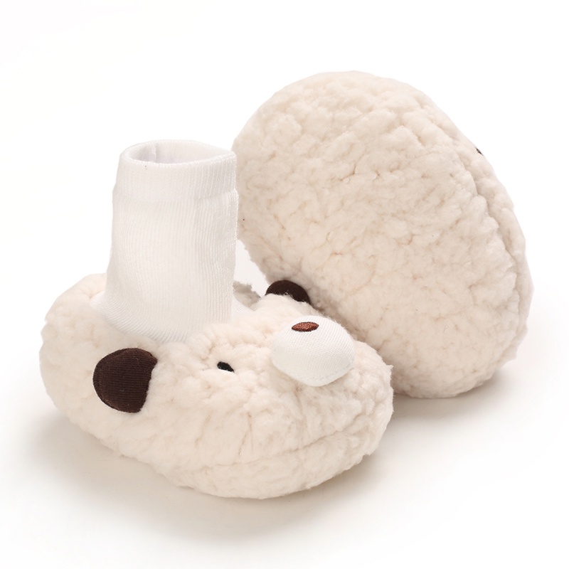 Giày Bốt Cotton Mềm Mại Thoải Mái Chống Trượt Giữ Ấm Cho Bé Trai Gái Sơ Sinh