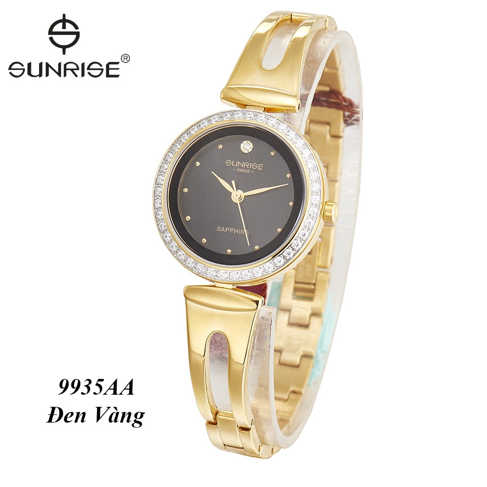 Đồng hồ nữ Đính đá Sunrise 9935AA kính Sapphire chống xước chống nước tốt - Fullbox c | BigBuy360 - bigbuy360.vn