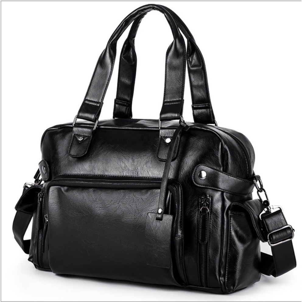 Túi xách đeo vai xách tay 2in1 Leather BlackMan (Đen)