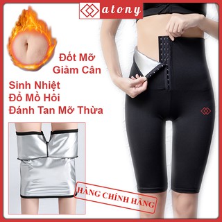 Quần Sinh Nhiệt Tan Mỡ Bụng ATONY - Dáng Lửng, Kết hợp Nịt Bụng Định Hình Eo Thon Gọn