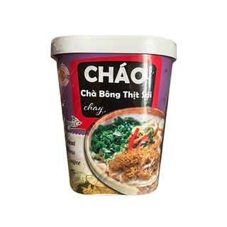 Combo 5 ly Cháo Chay Âu Lạc (có 2 loại: Cháo Chà bông Nấm, Cháo Chà bông thịt sợi)