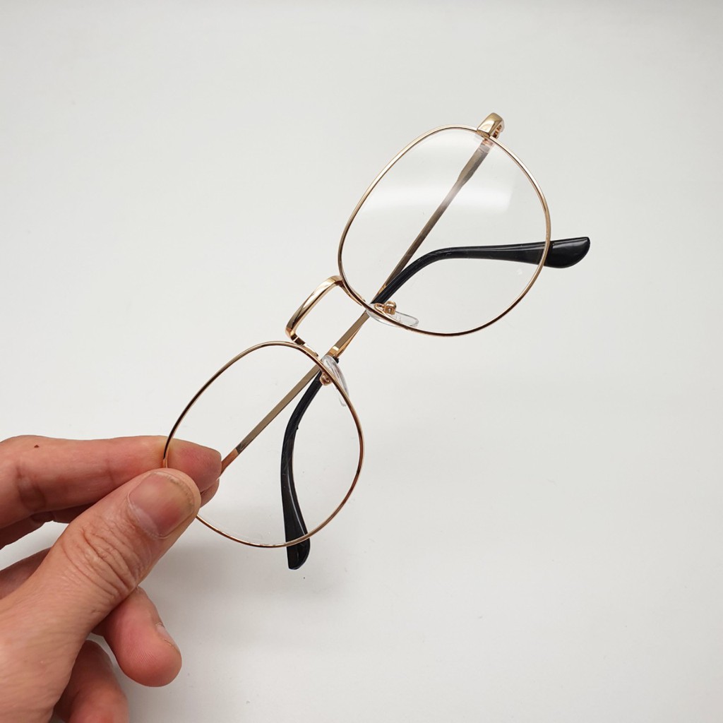Gọng kính mắt hình vuông kim loại